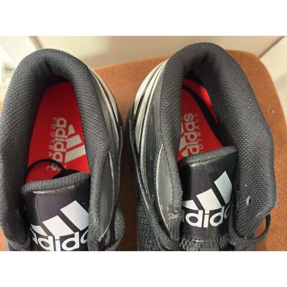 Adidas Men's Football Cleats Iron-Skin High Top Black & Silver Big Size US 16 - Picture 6 of 12